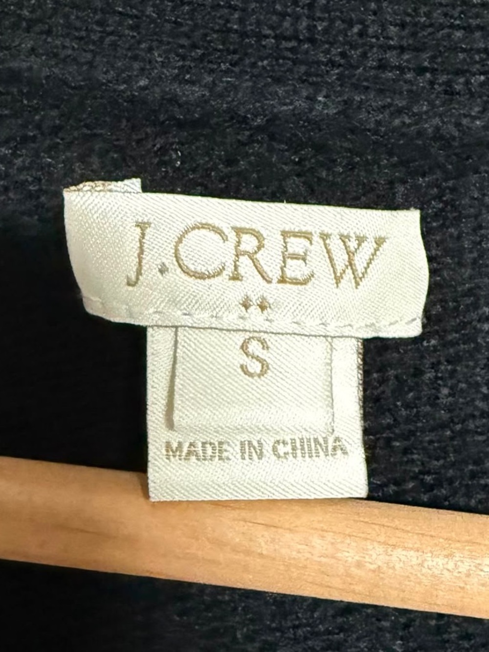 J.Crew Black Merino Wool Blend Open Front Cardigan Sweater Women’s Small - Picture 7 of 8